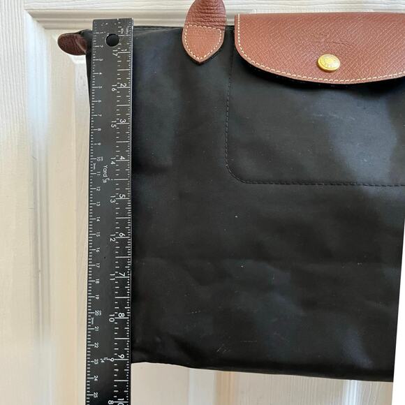 Longchamp FLAWS Le Pliage Original M Tote Hand Shoulder Nylon Bag Recycle Canvas - Picture 10 of 16